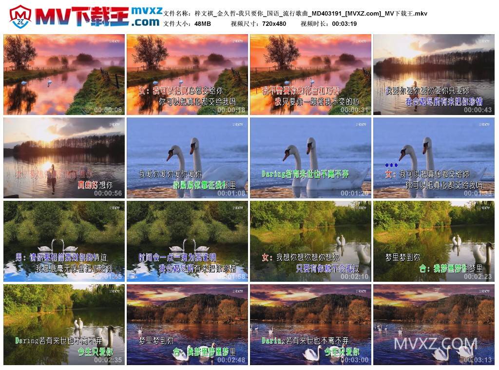 梓文祺_金久哲-我只要你_国语_流行歌曲_MD403191